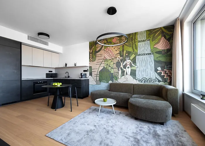 شقة Sky Park Adam&eve - Free Parking - Amazing View براتسيلافا